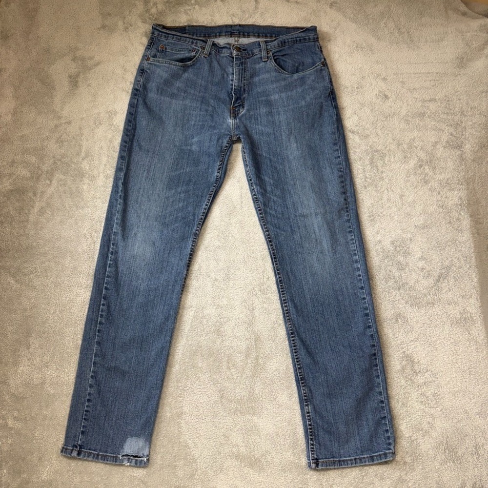 Levis 559 Jeans Mens 36X34 Blue Relaxed Straight Mid Rise Medium Wash Denim